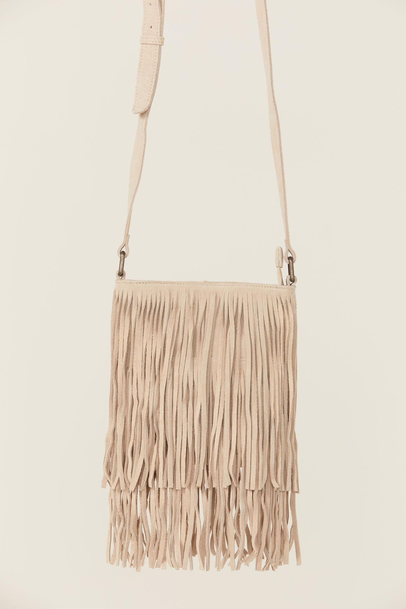 Camarillo Fringe Suede Crossbody Bag