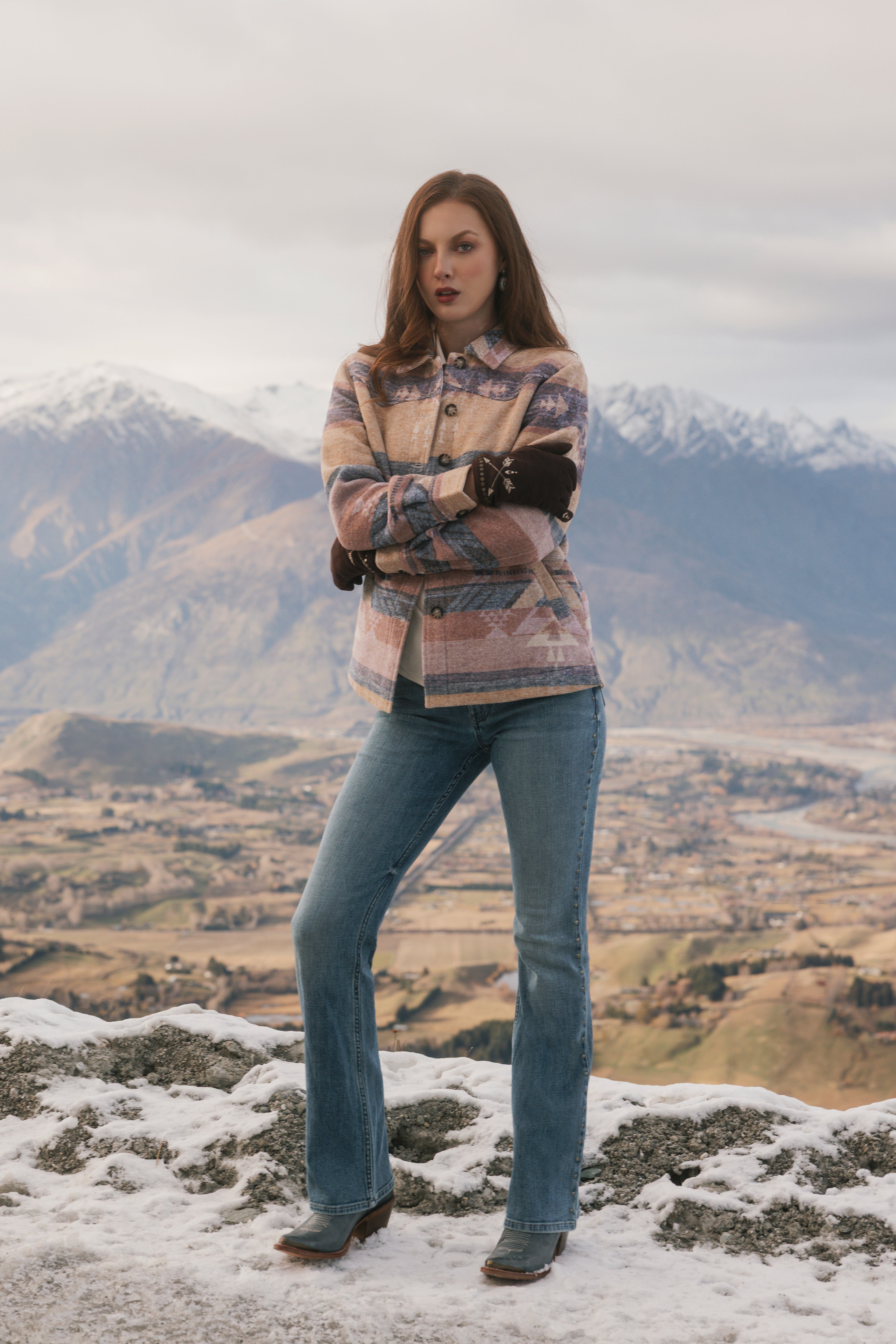 Popla Medium Wash Legend High Rise Bootcut Stretch Denim Jeans