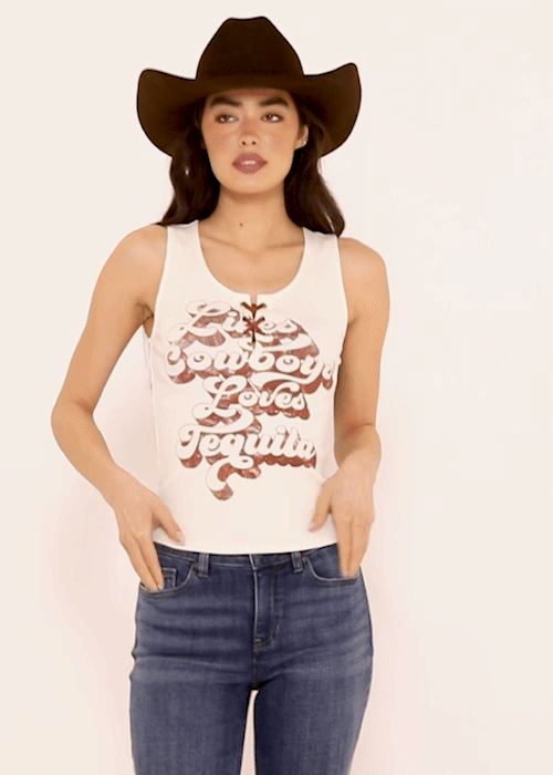 Fahari Lace-Up Front Top