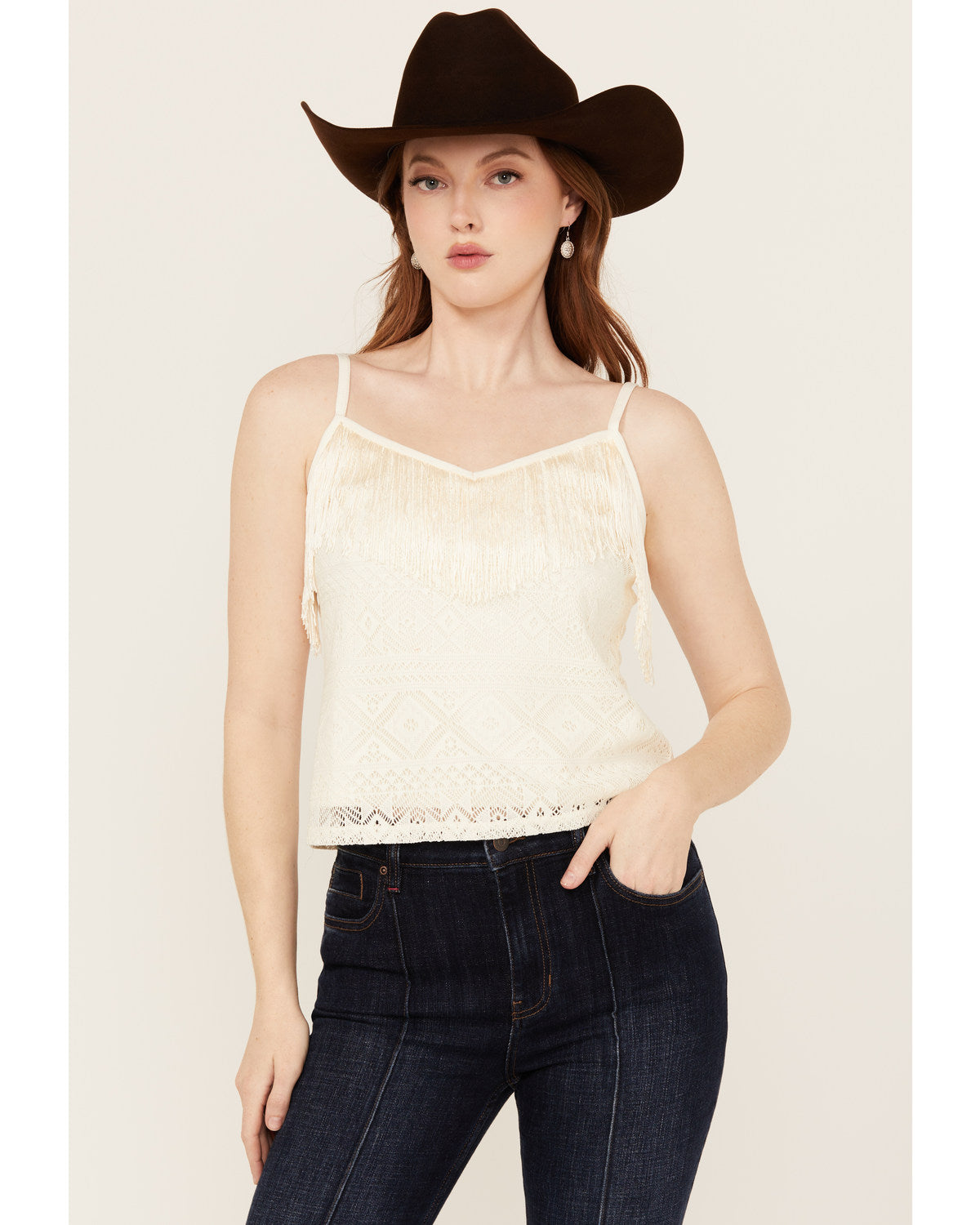 Redmond Lace Fringe Cami