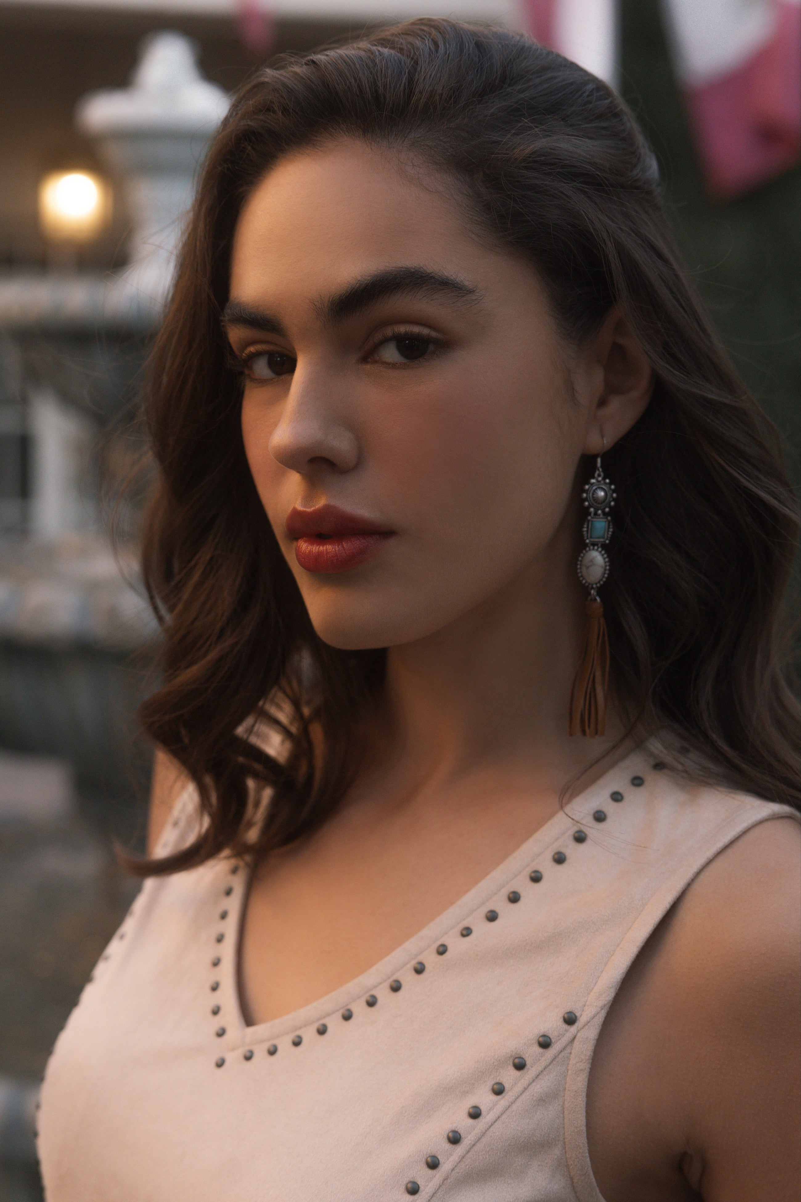 Arlington Multi-Stone Fringe Earrings
