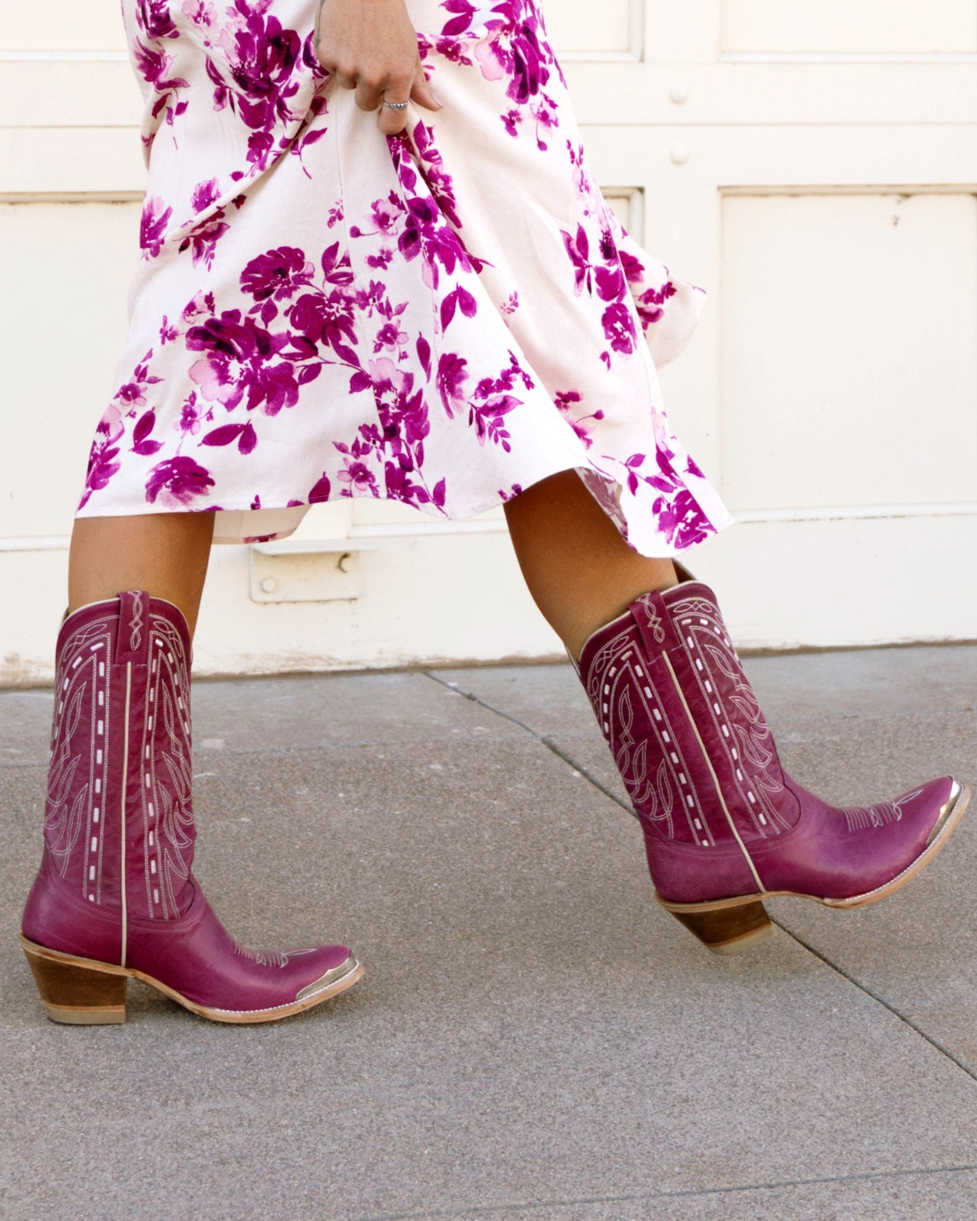 Retro Rock Western Boots - Round Toe
