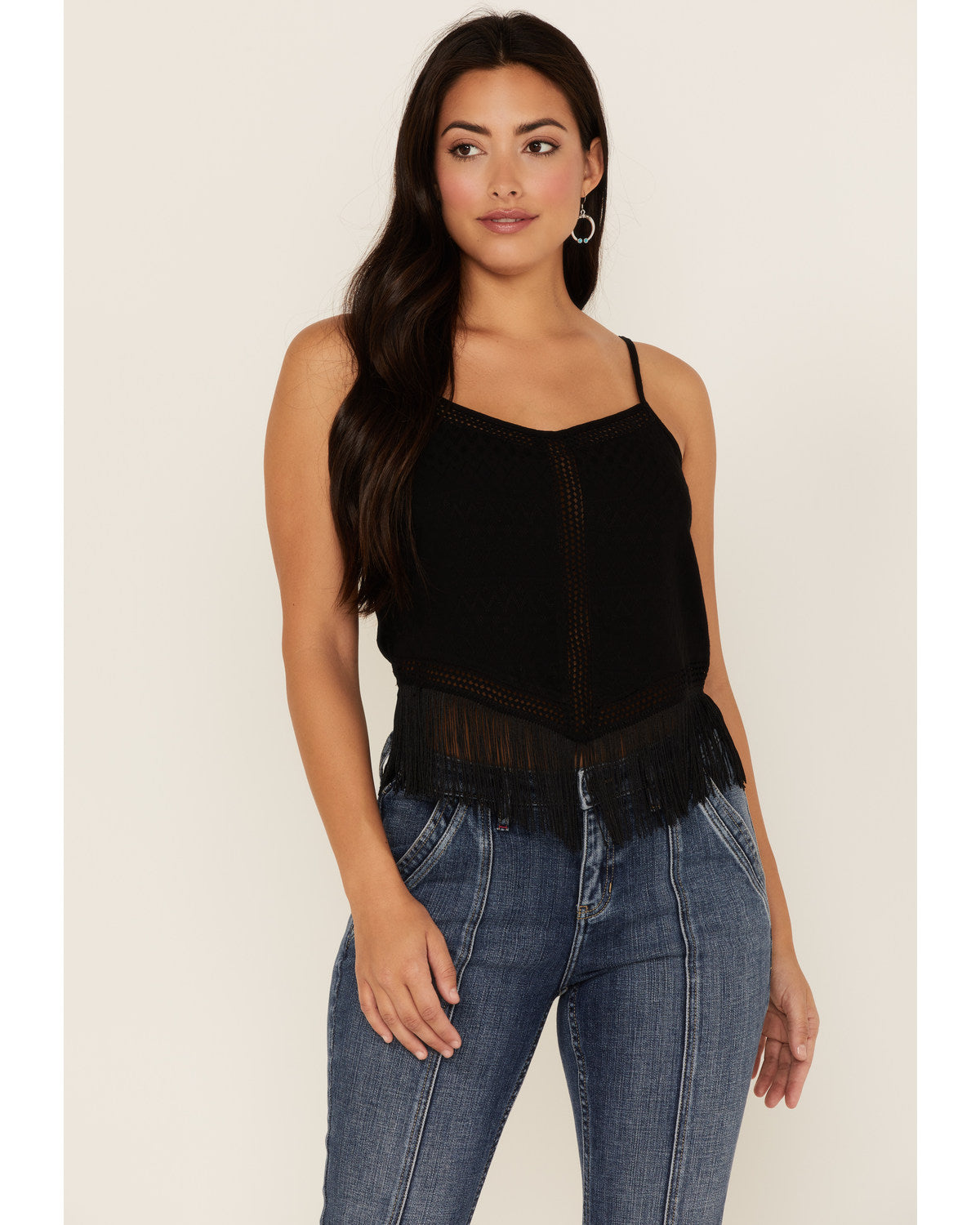 ベスト/ジレ leinwande Fringe Knit Tank Top / Black leinwande Fringe Knit Tank Top / Black - メルカリ