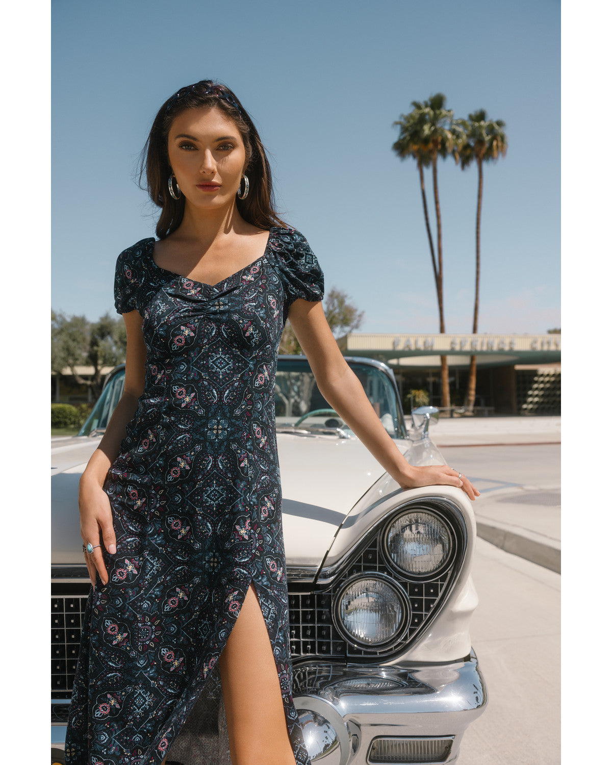 Idyllwind Women's Beth Jacquard Short Sleeve Midi Dress