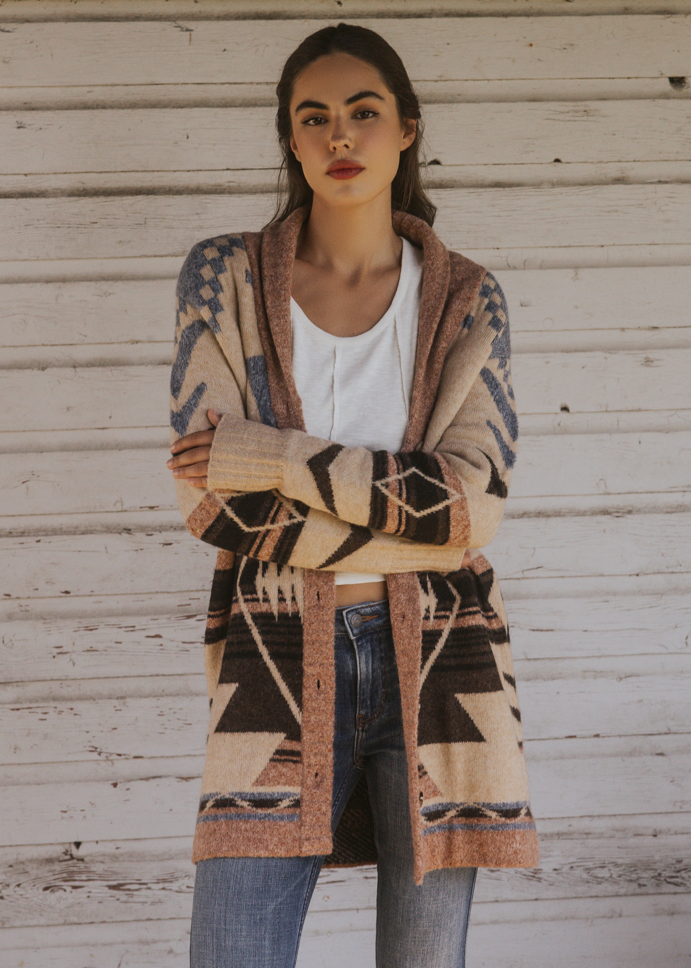 Kimbark Southwestern Print Cardigan