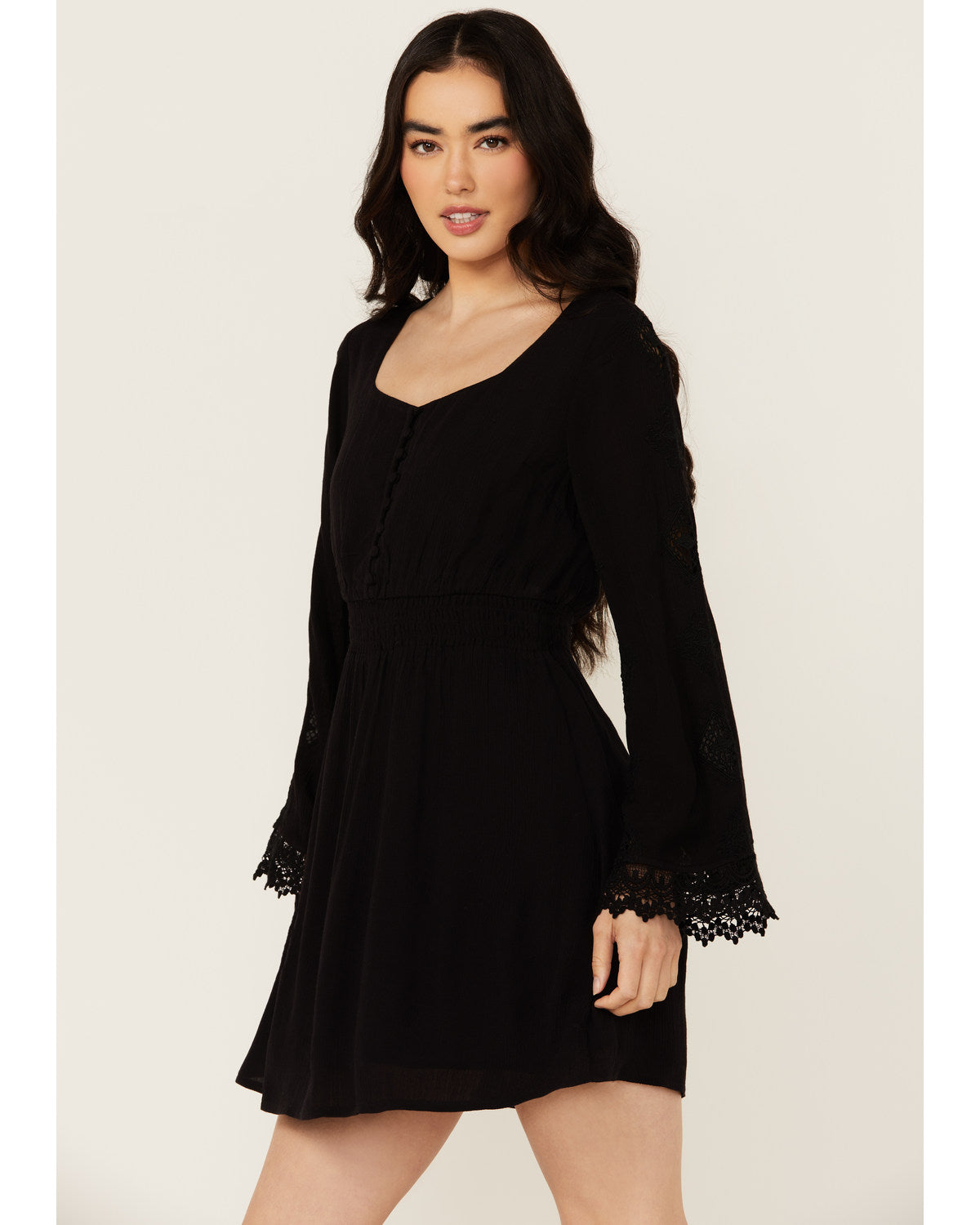 Idyllwind Women's Scotts Lace Long Sleeve Mini Dress Idyllwind Women's Scotts Lace Long Sleeve Mini Dress