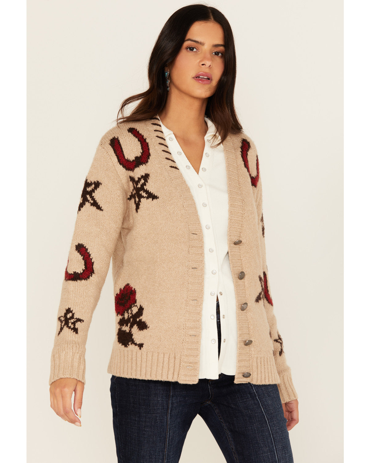 Malta Western Button-Down Cardigan
