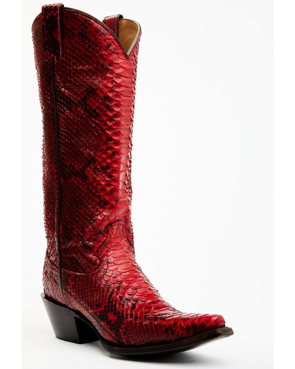 Slay Exotic Python Western Boots - Snip Toe