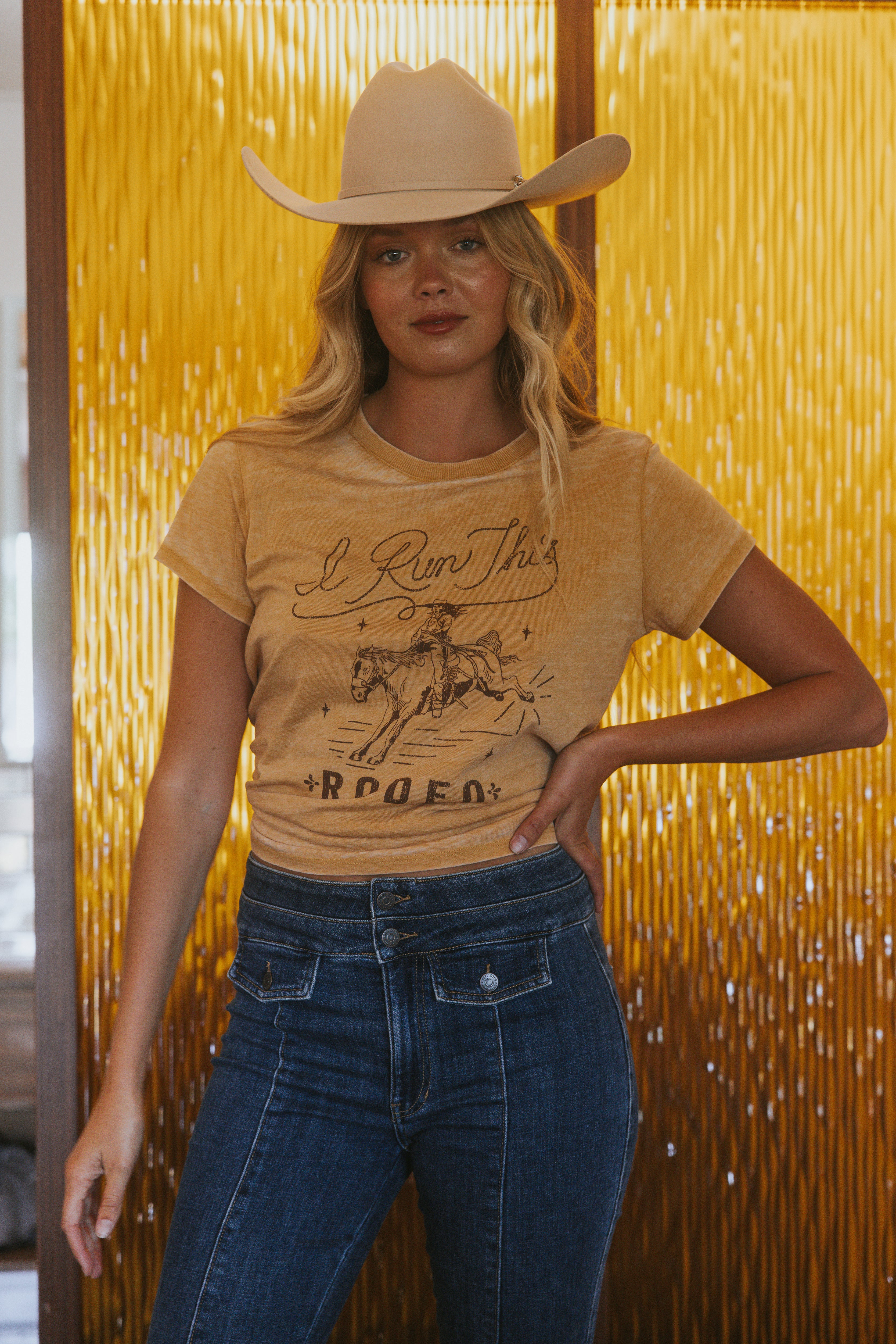 I Run This Rodeo Short Sleeve Relaxed Graphic Tee