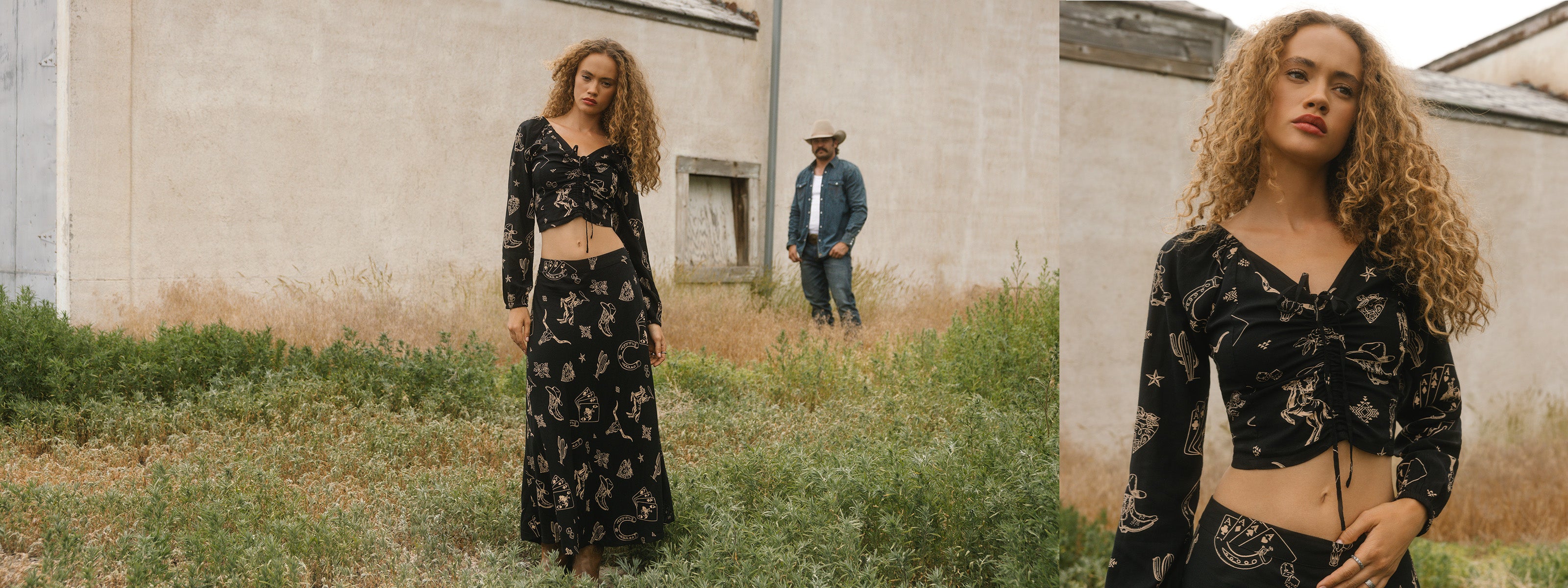 Women in a field