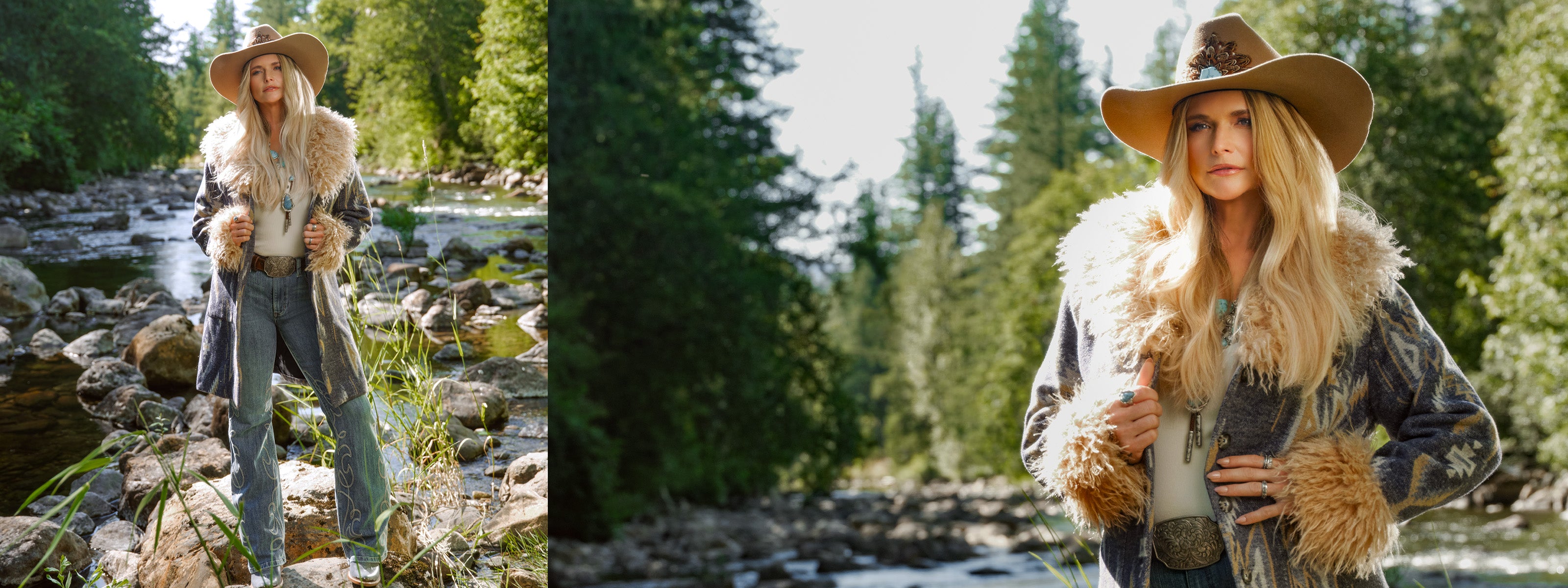 Miranda Lambert in a stream