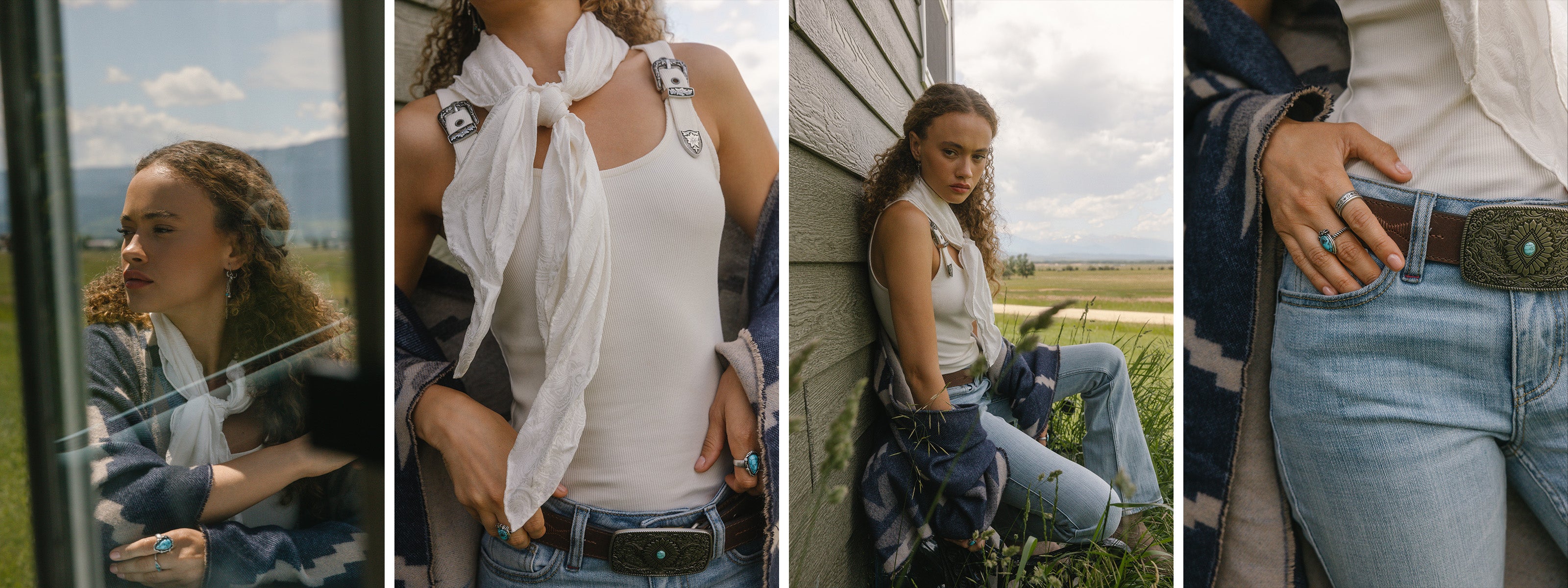 Woman in white shirt