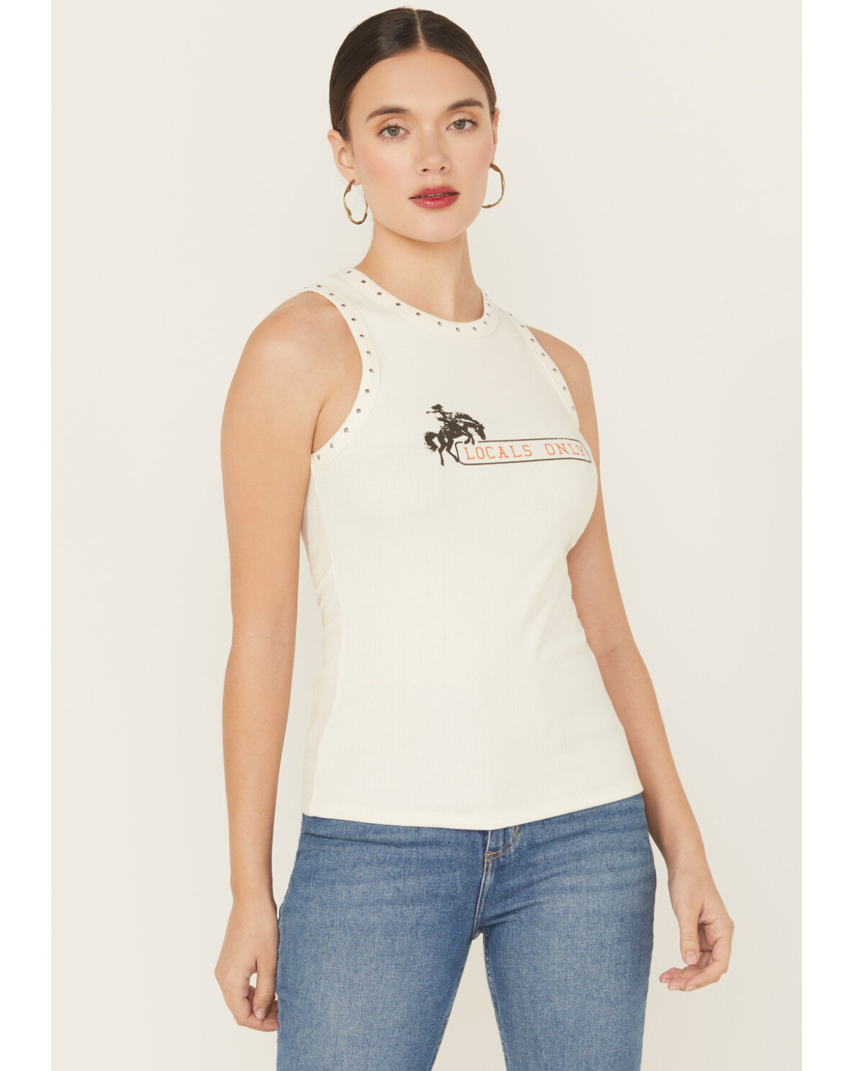 Locals Only Graphic Ribbed Tank