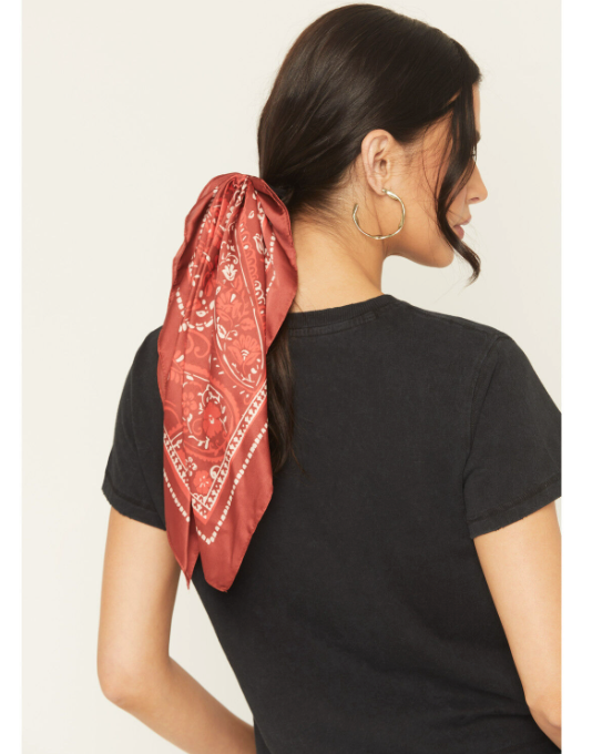Peyton Bandana Print Hair Tie Set - 2 Piece