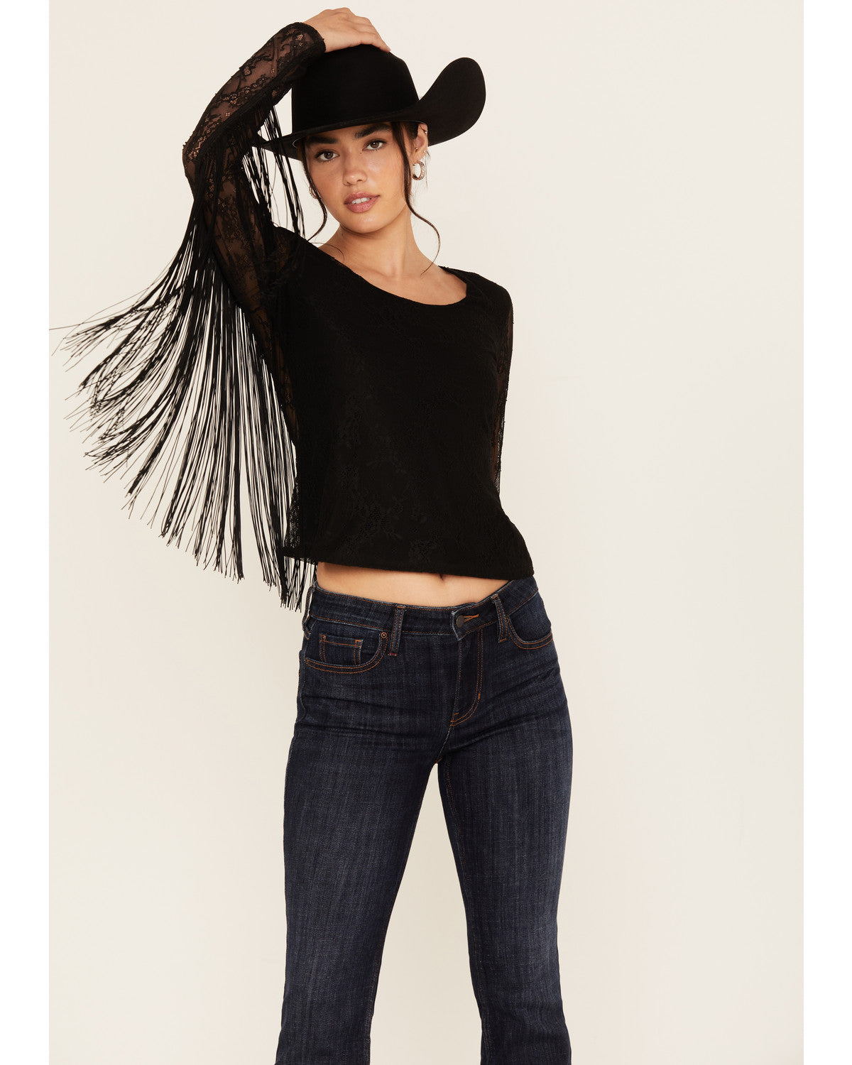 トップス Acka fringe american sleeve tops fringe american sleeve tops – Acka online store