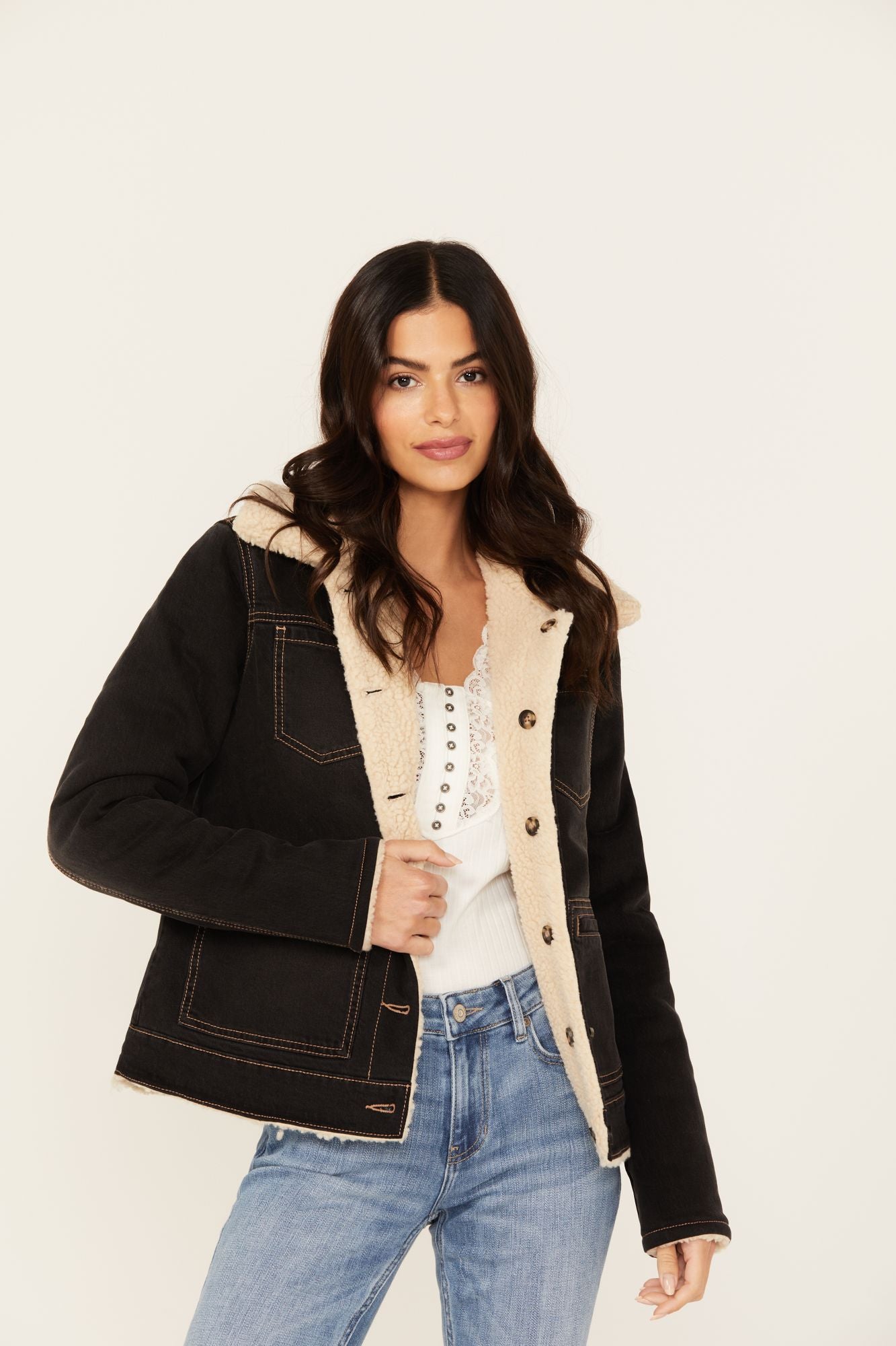 Blackburn Reversible Denim Sherpa Jacket 8766