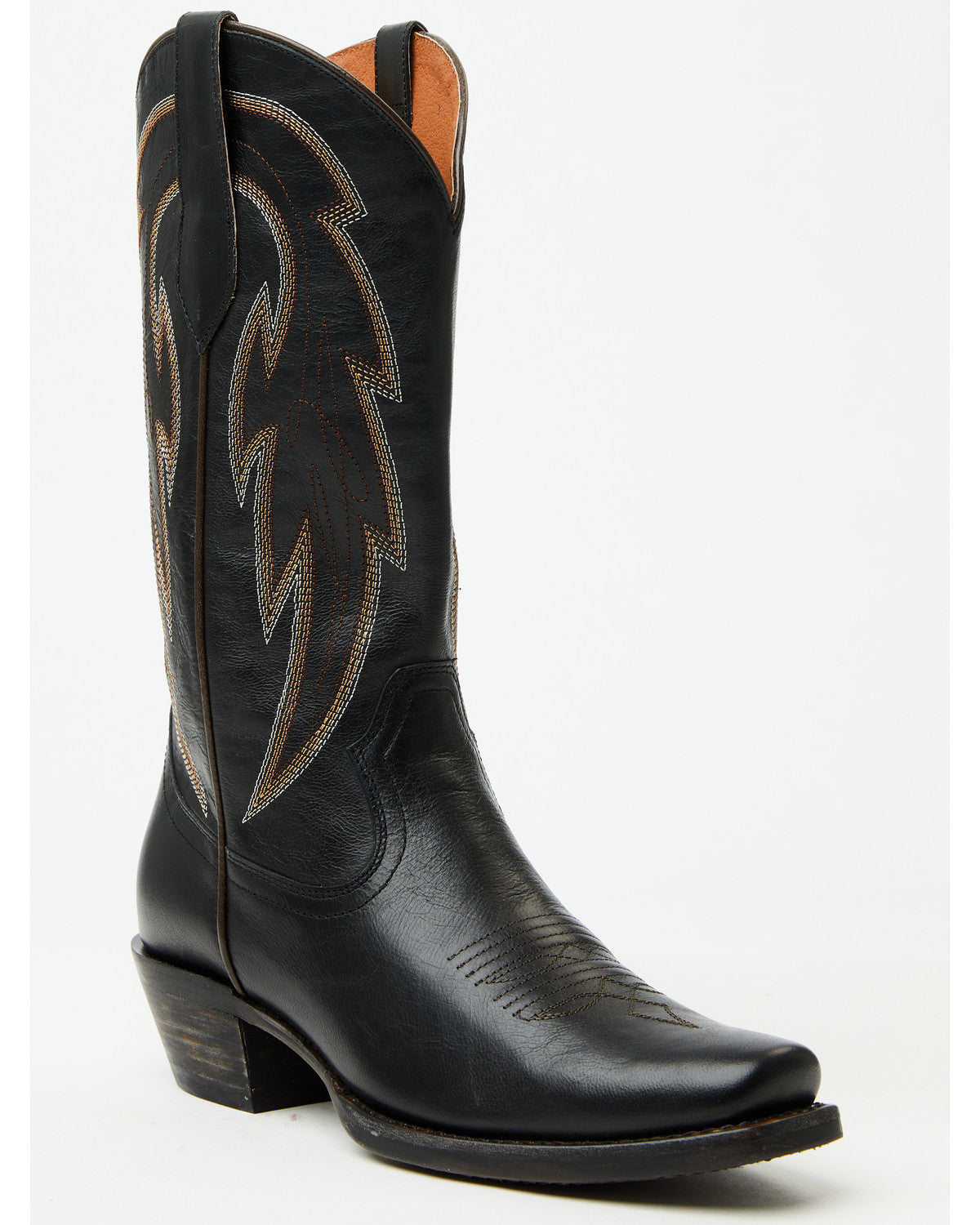Pardavale‎ Slim Cowboy Boots Men’s 9B Black Leather Handmade Mexico Western Pardavale Slim‎ Cowboy Boots Men main image 4