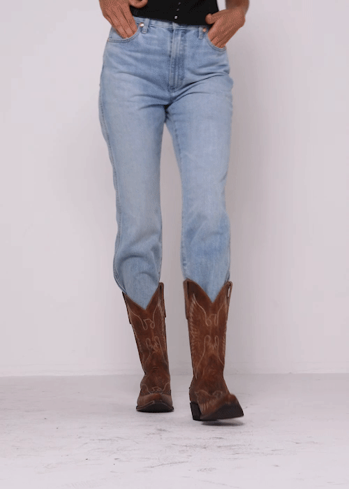 Trouble Brown Western Boots - Snip Toe