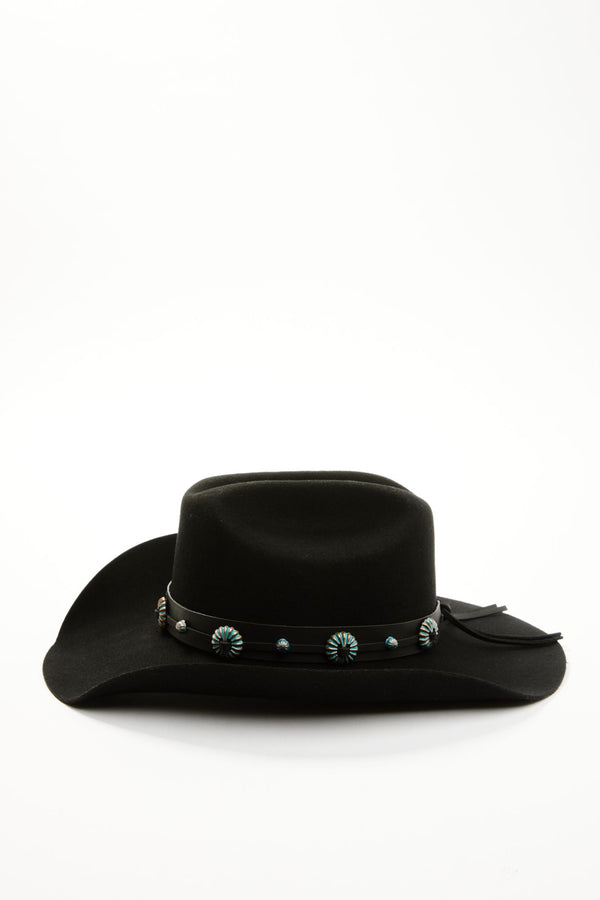 Delgado Western Wool Felt Hat - Black