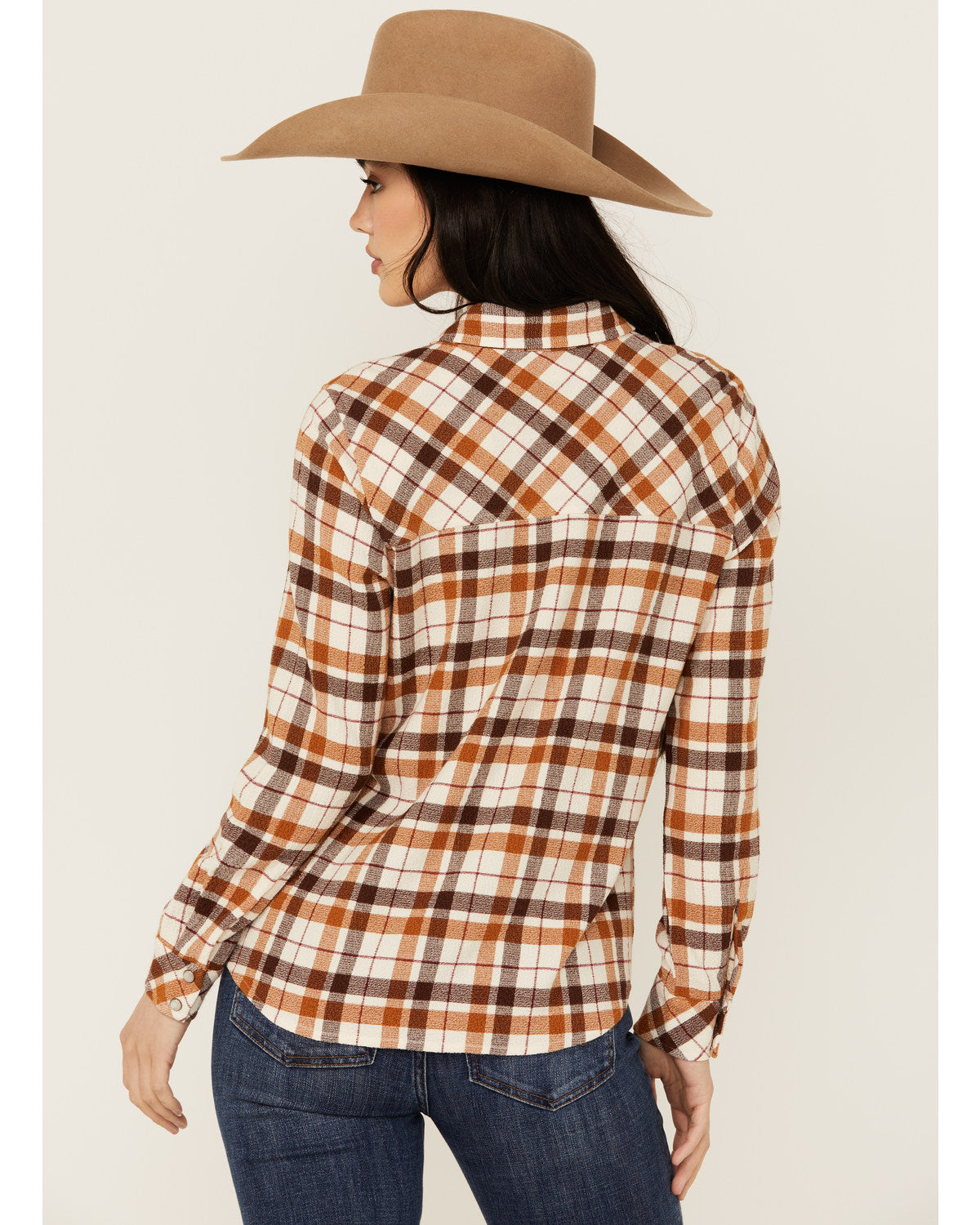 Binkley Featherlight Plaid Print Pearl Snap Western Shirt