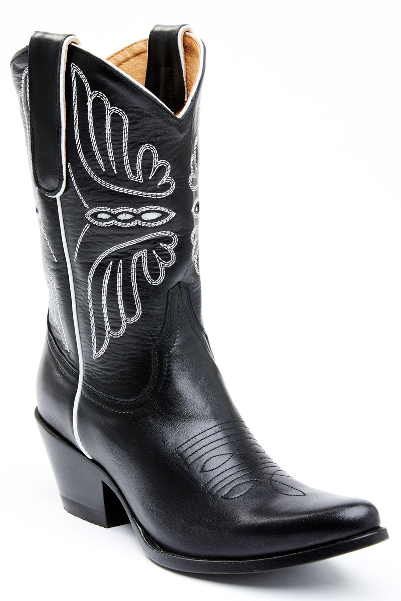 Aces Black Western Boots - Round Toe