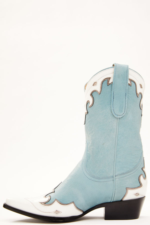 Bluebelle Western Boots - Snip Toe - Blue