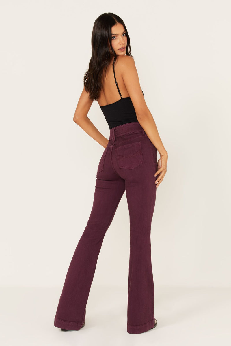 High Rise Flap Pocket Outlaw Flare Jeans