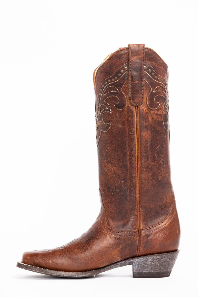 Tough Cookie Brown Western Boots - Fashion Square Toe