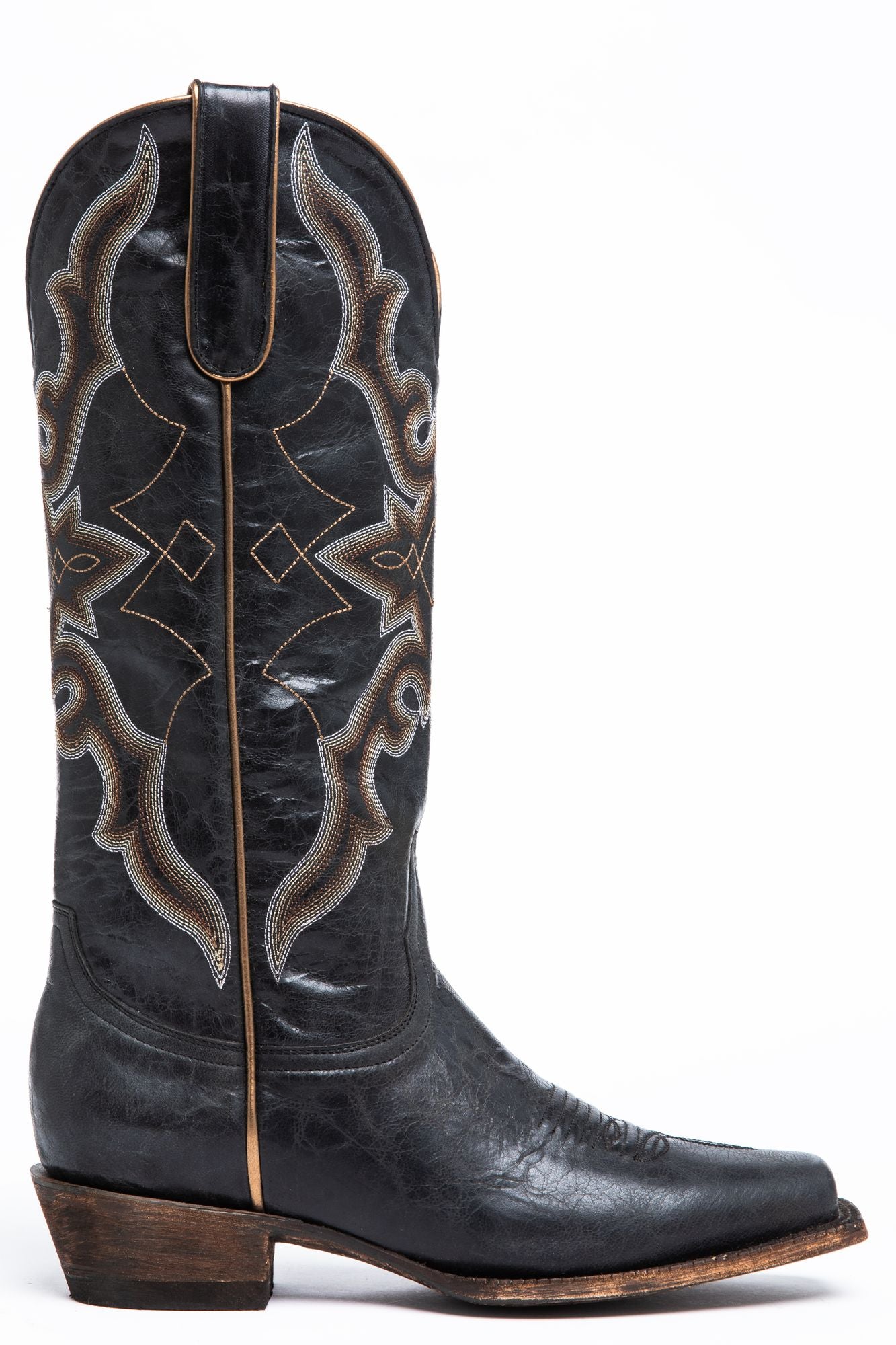 Relic Black Western Boots - Narrow Square Toe