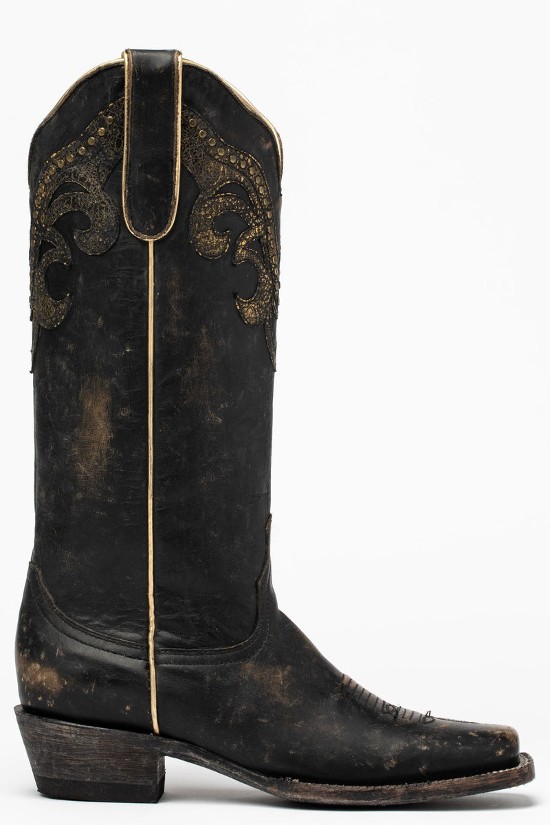 Tough Cookie Black Western Boots - Narrow Square Toe