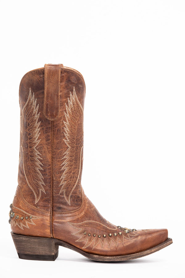 Trouble Brown Western Boots - Snip Toe - Brown