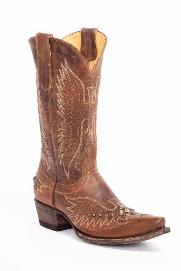Trouble Brown Western Boots - Snip Toe - Brown
