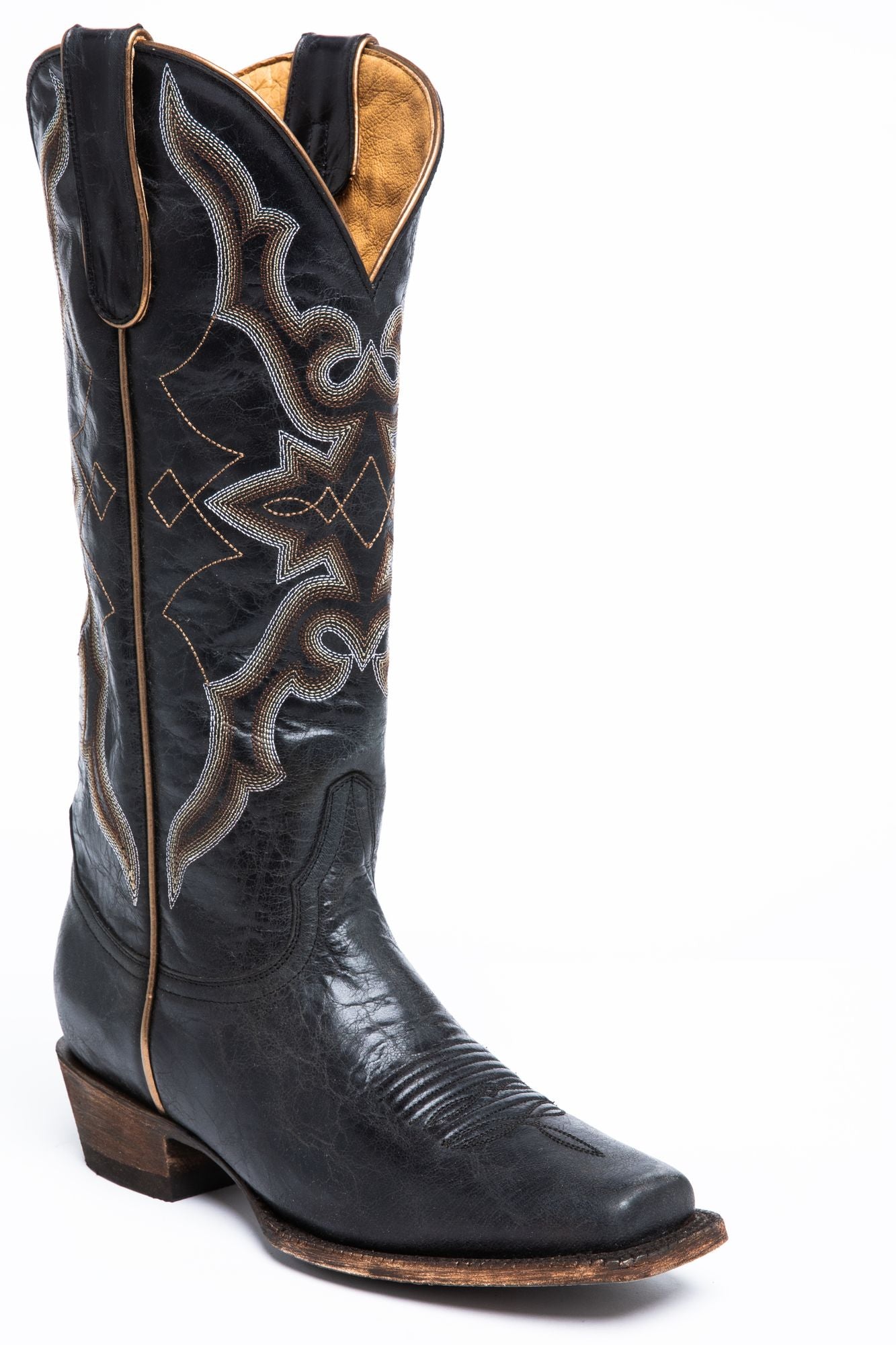 Relic Black Western Boots - Narrow Square Toe
