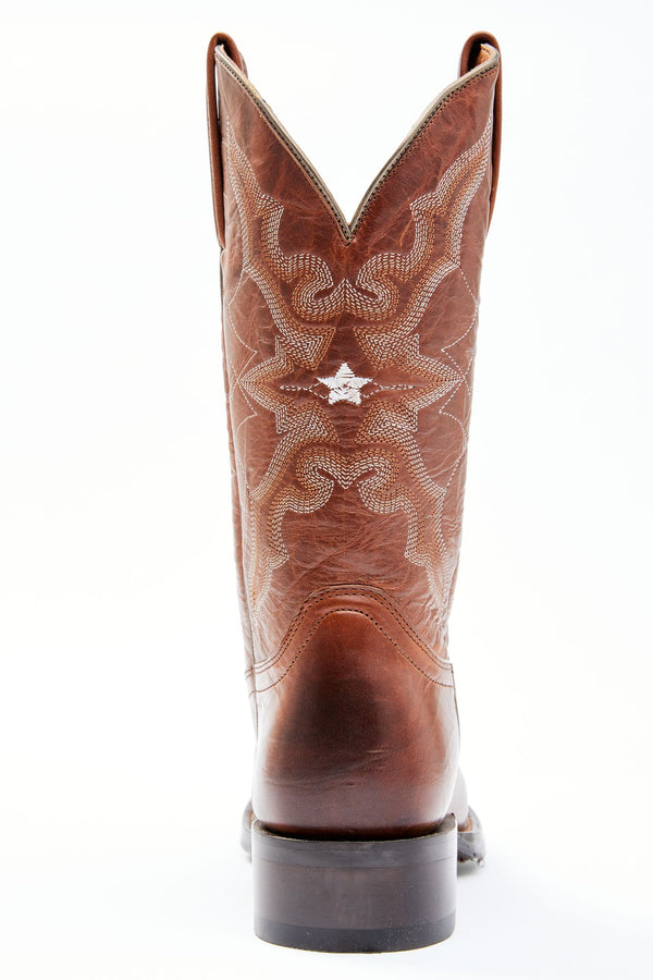 Canyon Cross Performance Western Boot w/Comfort Technology – Broad Square Toe - Cognac