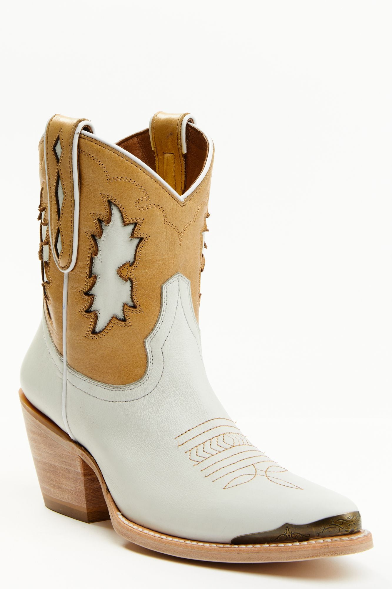 Cowboy Boots White Designer Ankle Boots Thunderbird Western Boots