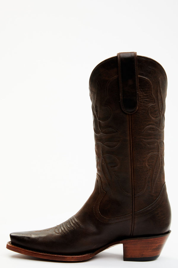 Easy Does It Western Boots - Snip Toe - Brown
