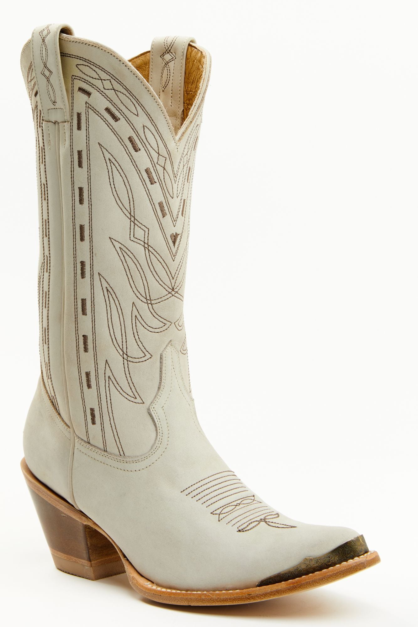 Retro Rock Ivory Western Boots Round Toe - Main Image