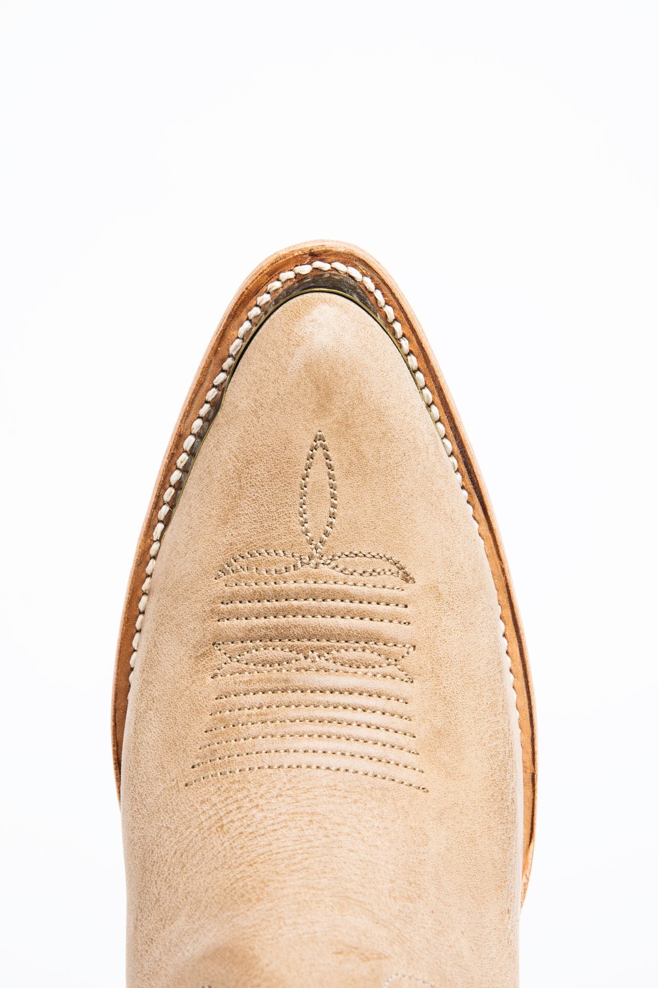 Wheels Natural Western Booties - Round Toe