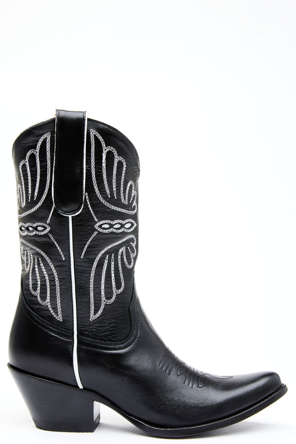Aces Black Western Boots - Round Toe - Black
