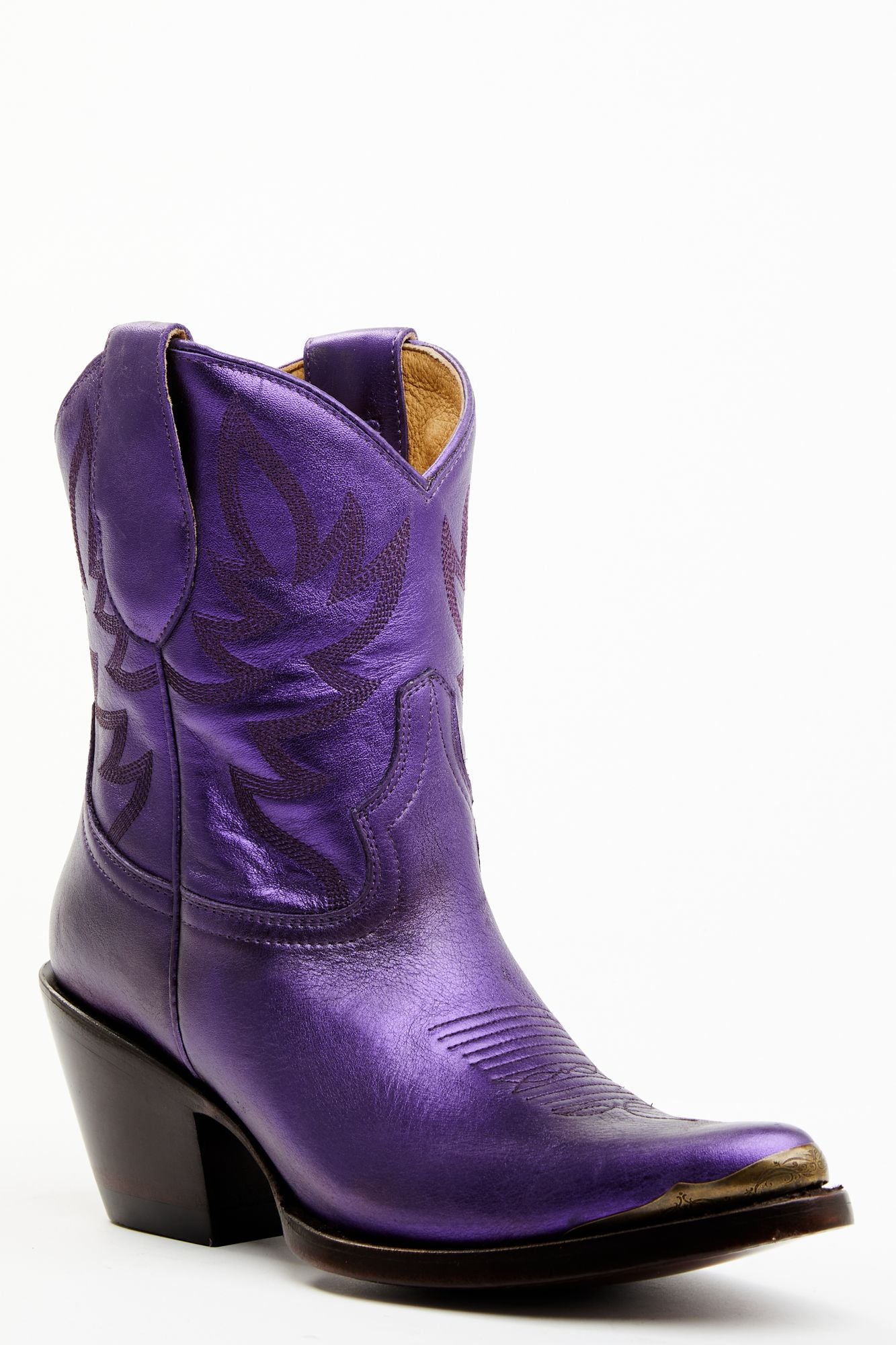 Metallic purple boots hotsell