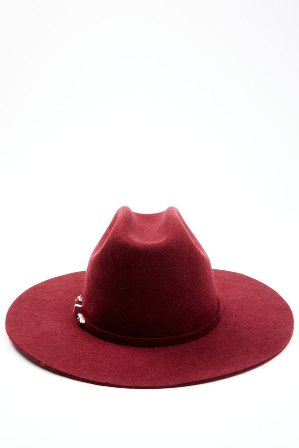 Wild Rancher Wool Felt Western Hat - Burgundy