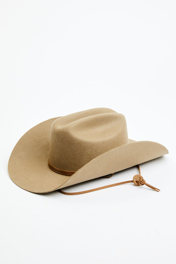 Cumberland Wool Felt Western Hat - Tan