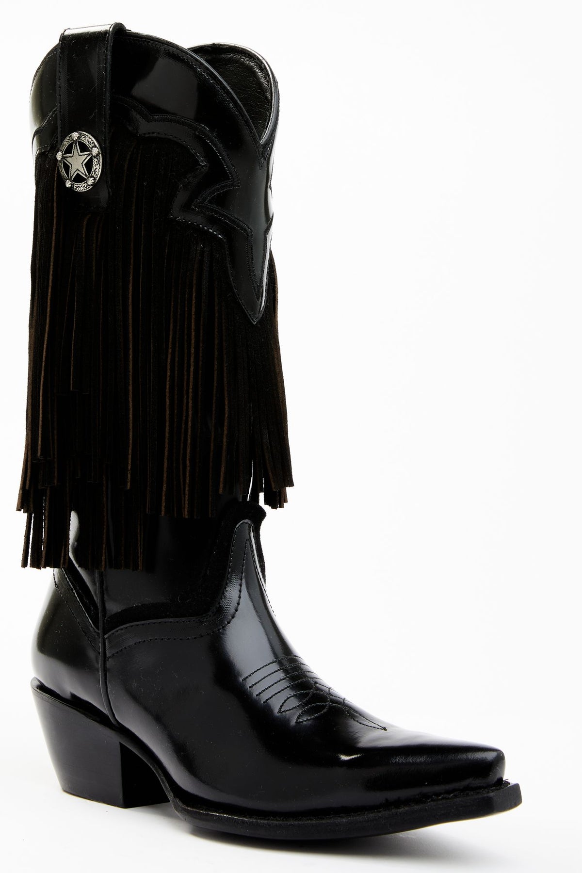Caminando Double Zipper Western Fringe. Boots M8 Sterling Fringe Tall Western Boots - Snip Toe main image 4