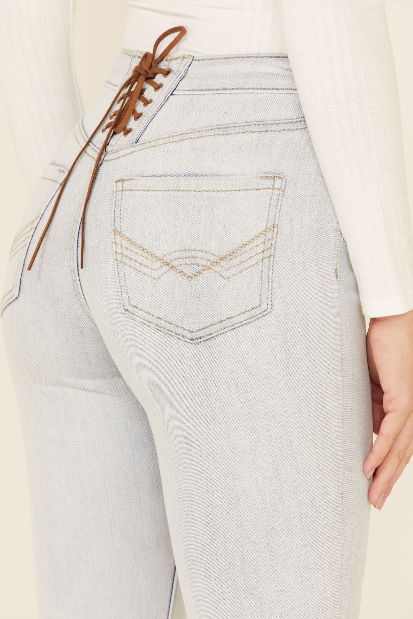 Light Blue - Olivia is 5' 9" and wearing size 2