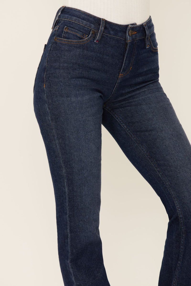 Tribal Wing Mid Rise Bootcut Jean - Society Boutique