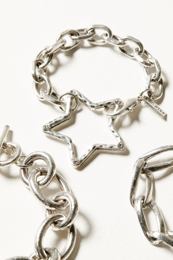 Jessie 3-piece Bracelet Set - Silver