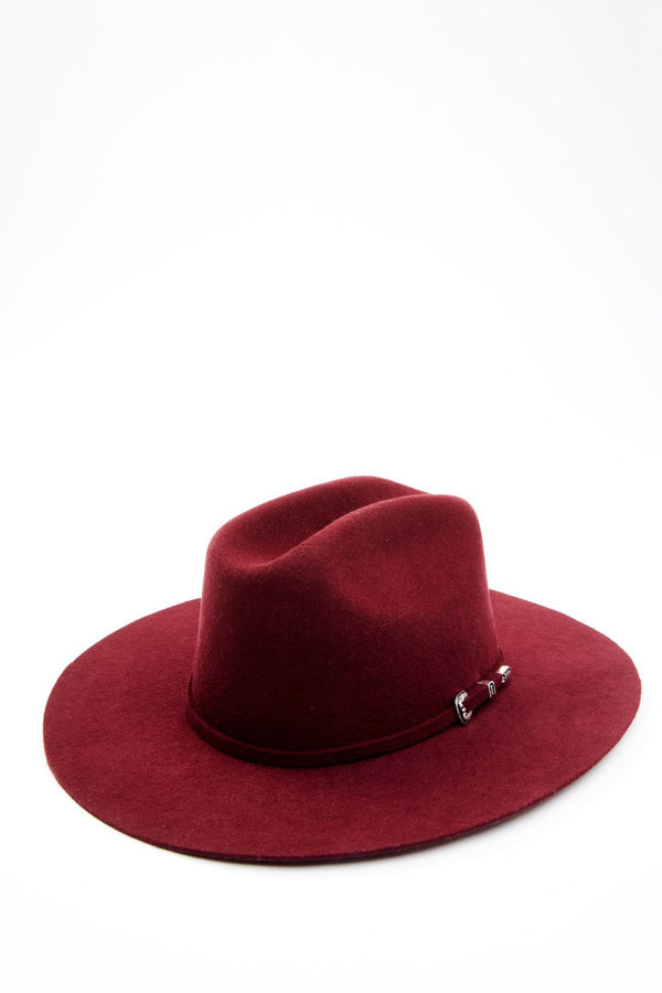 Wild Rancher Wool Felt Western Hat - Burgundy
