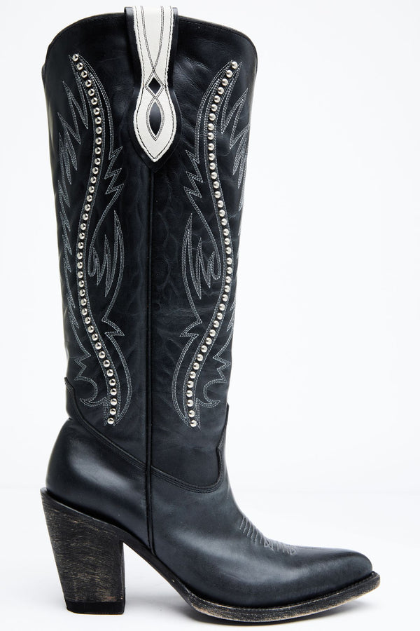 Cash Western Boots - Round Toe - Black
