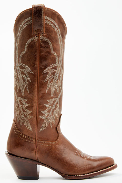 Actin Up Brown Western Boots - Round Toe