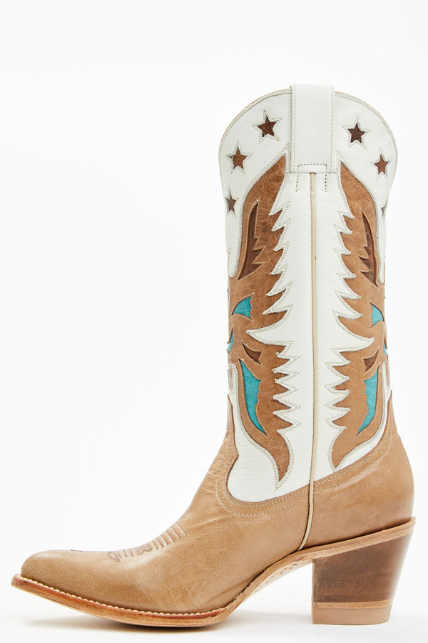 Viceroy Pebble Western Boots - Pointed Toe - Tan